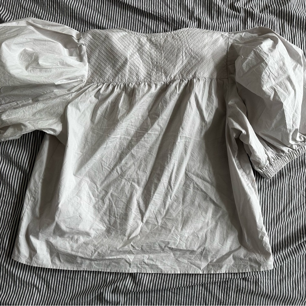 CLEARANCE: Ulla Johnson Top with floral pattern and bow-- European Size 10/US 6 - Picture 3 of 6